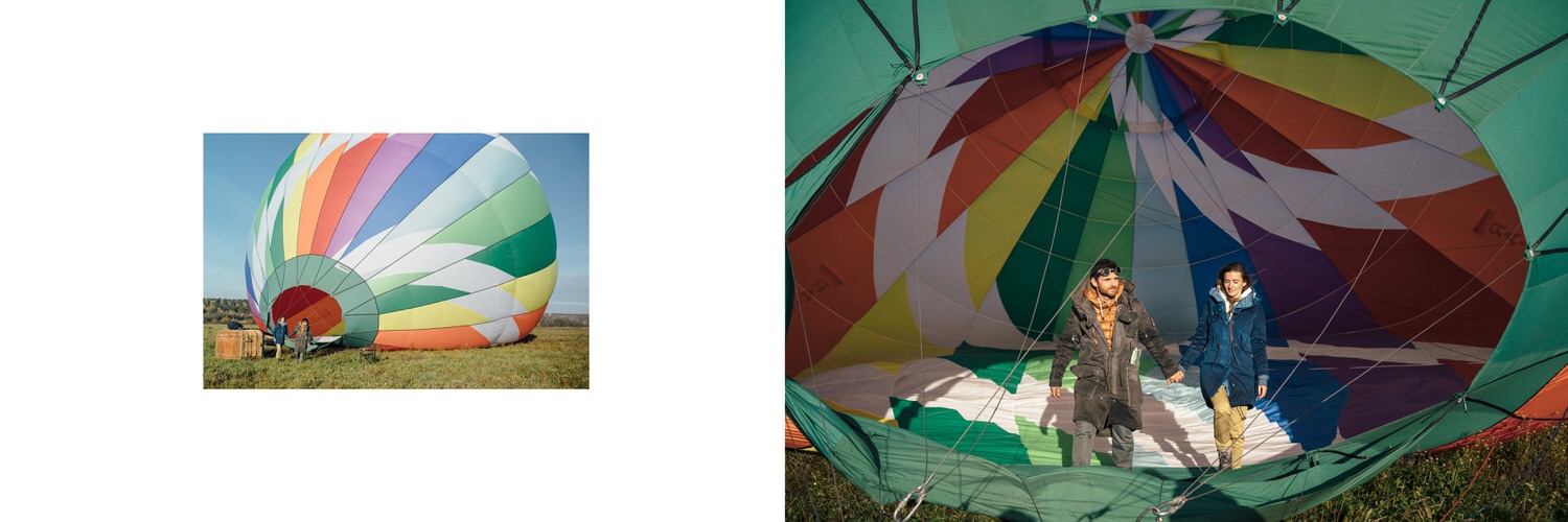 Лавстори на воздушном шаре, приключение