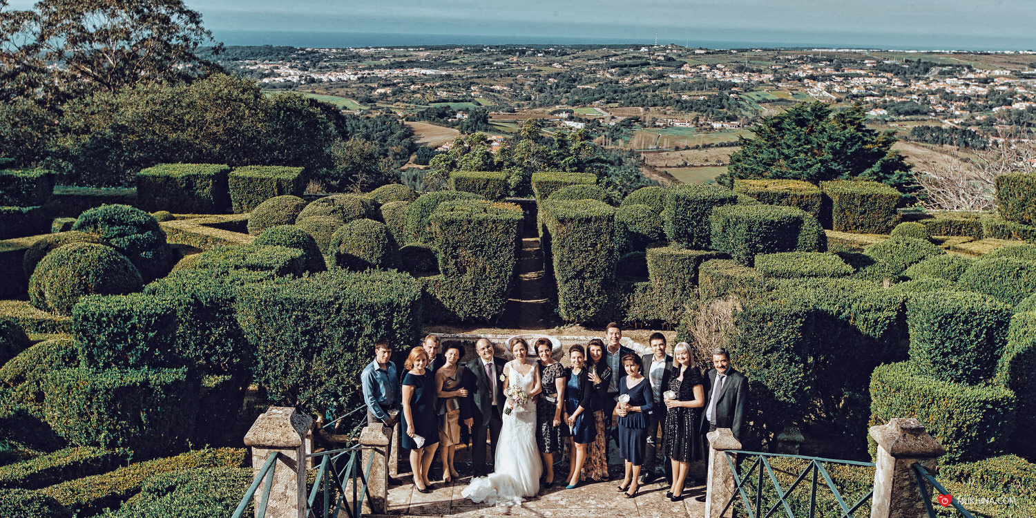 Свадьба в Португалии, во дворце Синтра Пена Тиволи