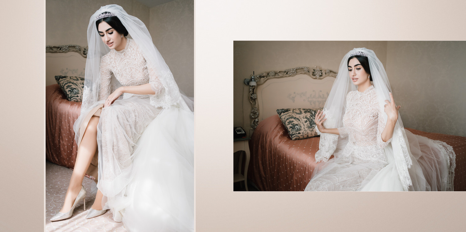 Ersa Atelier Couture свадебное платье, красивая кавказская невеста